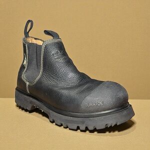 Dakota Mens 6" Pull On Steel Toe Safety Work Boots 6108 Black Size 7 Worn Once